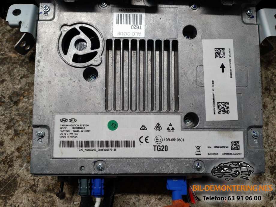 Bilstereo navigasjon skjerm til Hyundai Kona 2017-2021 (Type I, Fase 1)  (96560K4120TRY|)