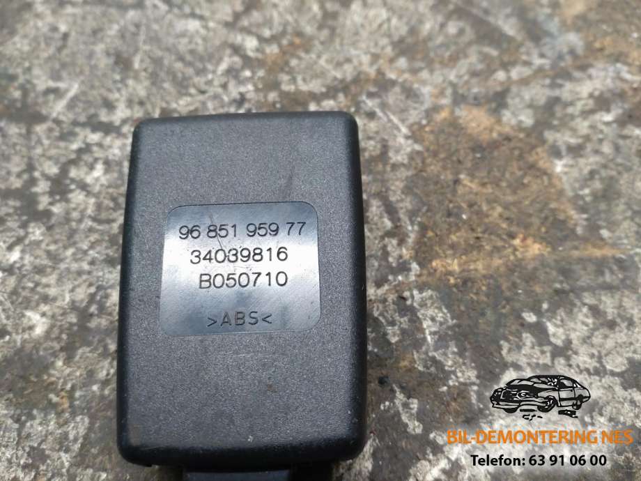 Sikkerhetsbeltelås baksete til Peugeot 5008 2010-2017 (Type I)  