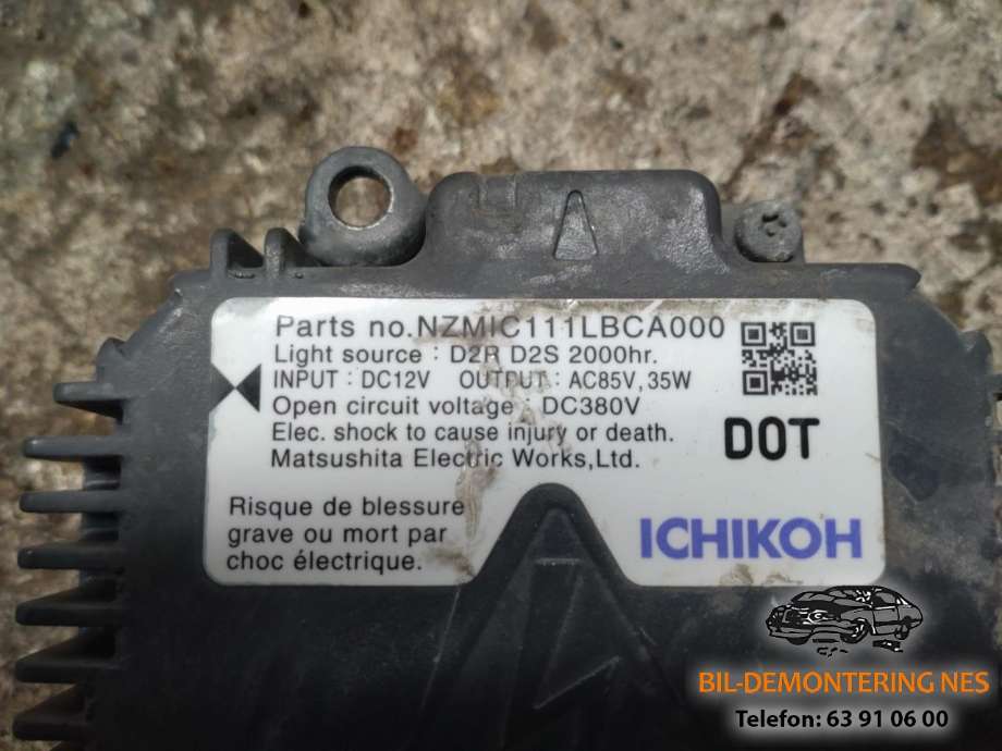 Styreenhet xenon/ballast til Subaru Impreza 2008-2012 (Type III) (NZMIC111LBCA000|)