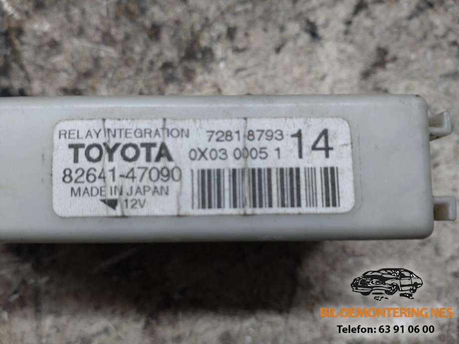 Rele diverse til Toyota Prius 2009-2016 (Type III) (COMBI) (COMBI) (8264147090|)