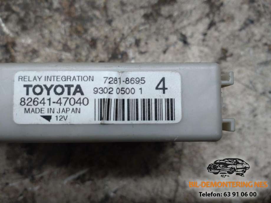 Rele diverse til Toyota Prius 2009-2016 (Type III) (COMBI) (COMBI) (826414040|)