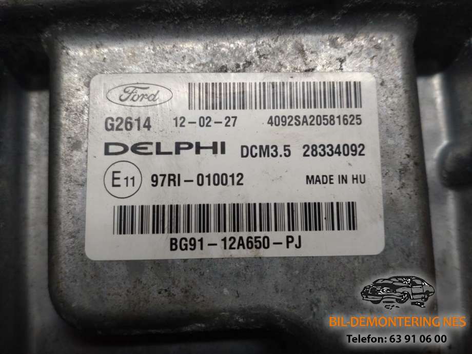 Styreenhet motor til Ford S-Max 2010-2015 (Type I, Fase 2)  (97RI010012|)