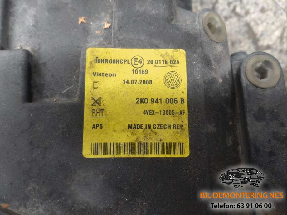 Frontlykt høyre halogen til VW Caddy 2004-2010 (Type III, Fase 1)  (1K0941006B|)