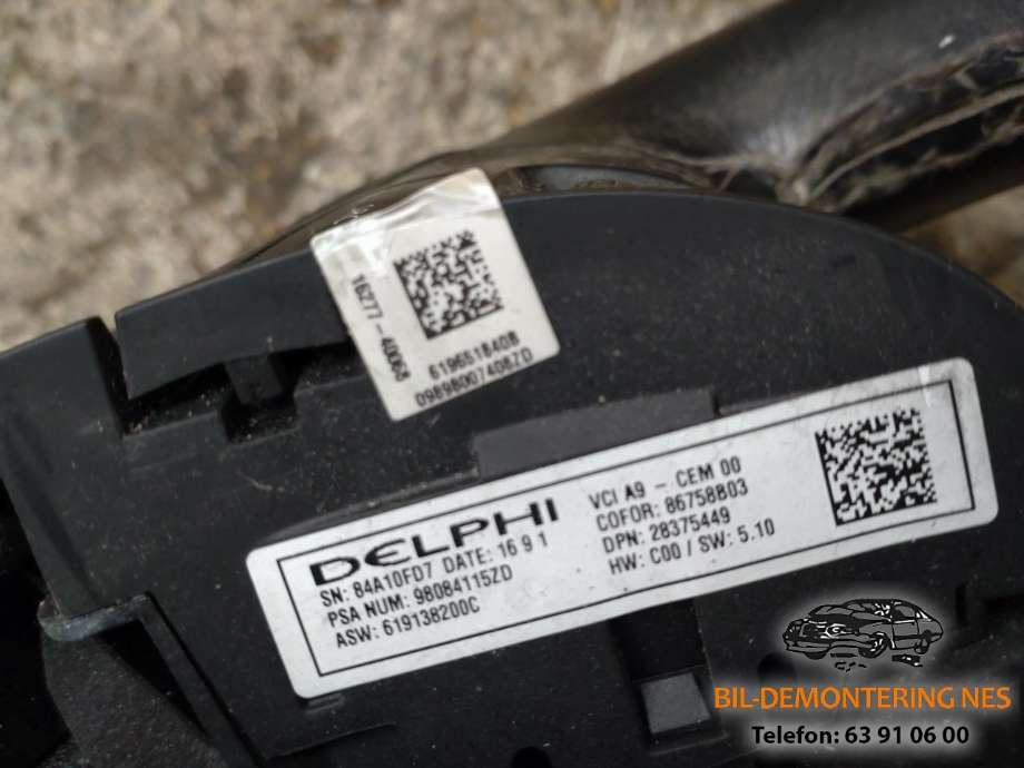Ratt til Peugeot 2008 2013-2019 (Type I)  (98084115ZD|)