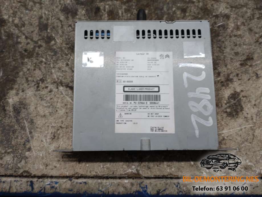Bilstereo CD-veksler til Peugeot 308, 2013-2021 (Type II)  (9805593680)