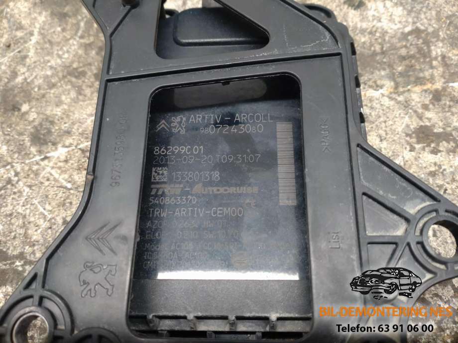 Sensor radar til Peugeot 308 2013-2021 (Type II)  (ARTIV-ARCOLL|9807243080|)