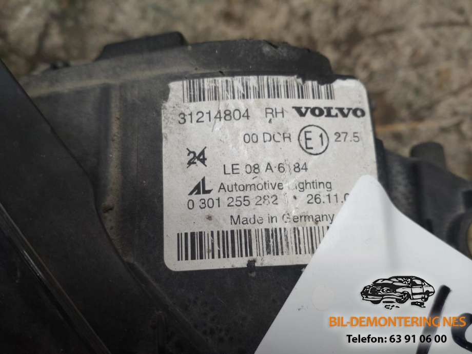 Frontlykt høyre xenon til Volvo C30 2010-2012 (Fase 2)  (31214804|)
