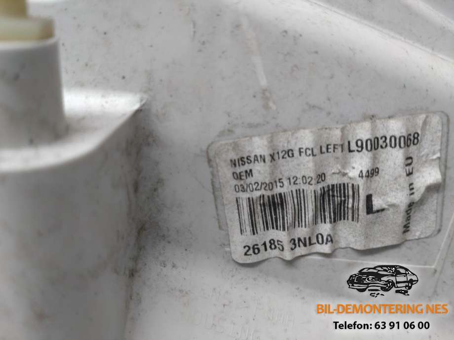 Frontlykt ytre venstre til Nissan Leaf 2011-2017 (Type I)  (26185-3NL0A|)