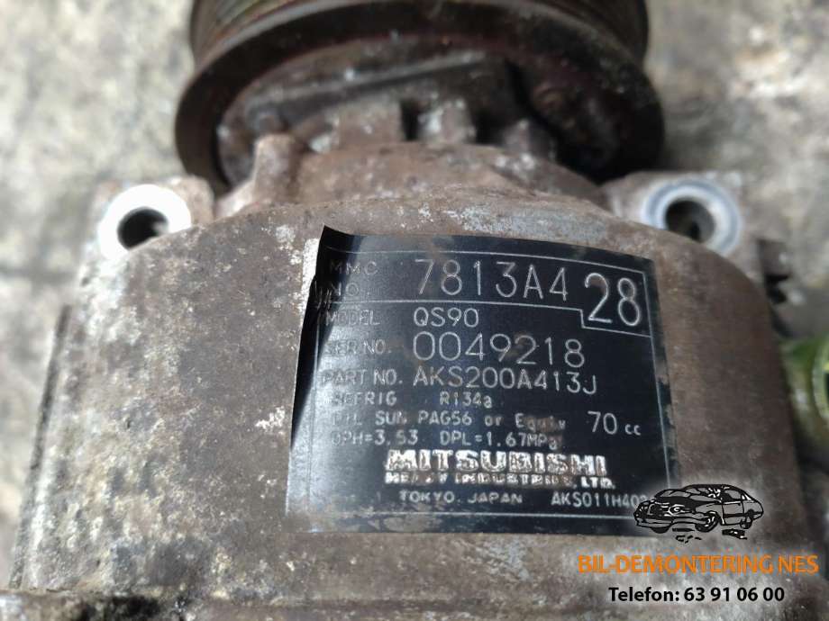 Aircondition kompressor til Mitsubishi ASX 2010-2019  (MITSUBISHI|7813A428|)