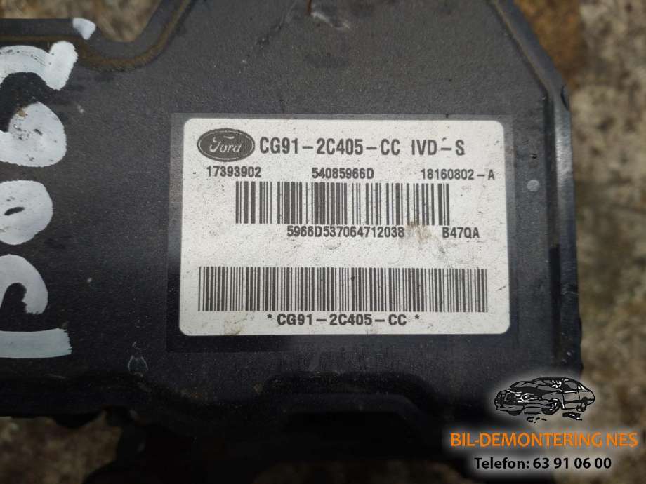 ABS sentral til Ford S-Max 2010-2015 (Type I, Fase 2)  (FORD|CG91-2C405-CC|54085966D|17393902)