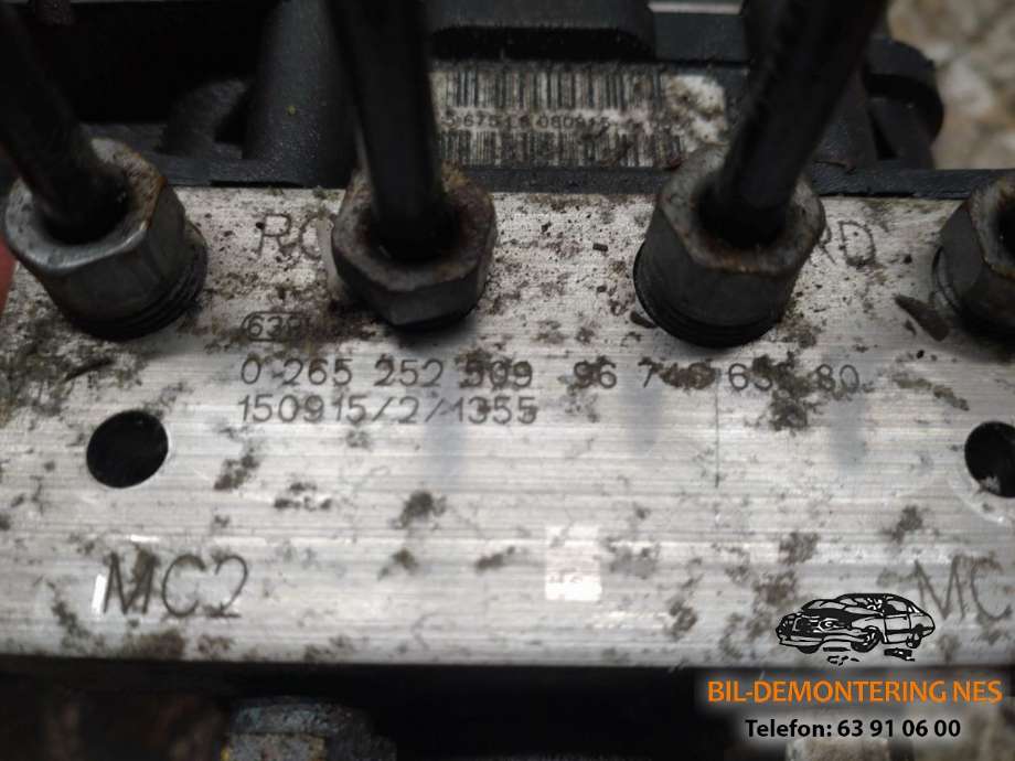 ABS sentral til Citroën Berlingo 2015-2019 (Type II, Fase 2) (0265252509|9674663580|)