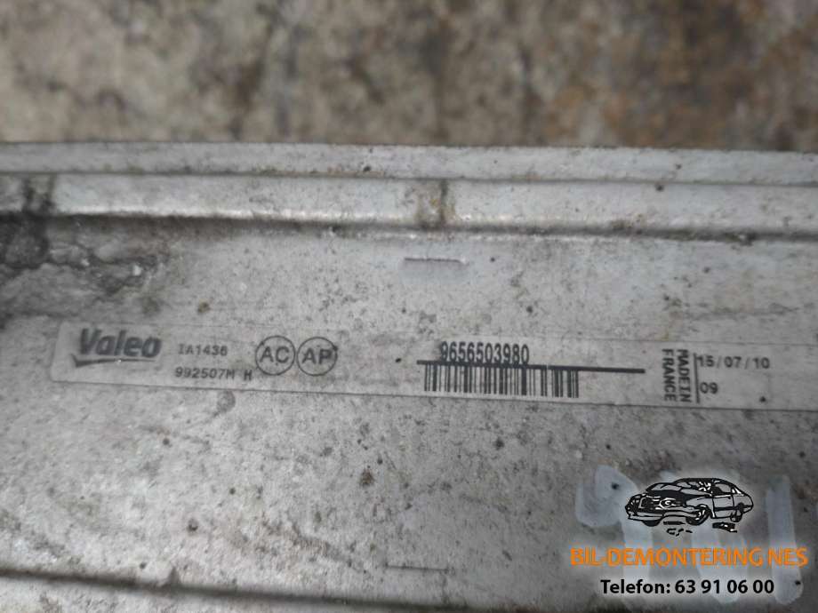Intercooler til Peugeot 5008 2010-2017 (Type I)  (VALEO|9656503980|)