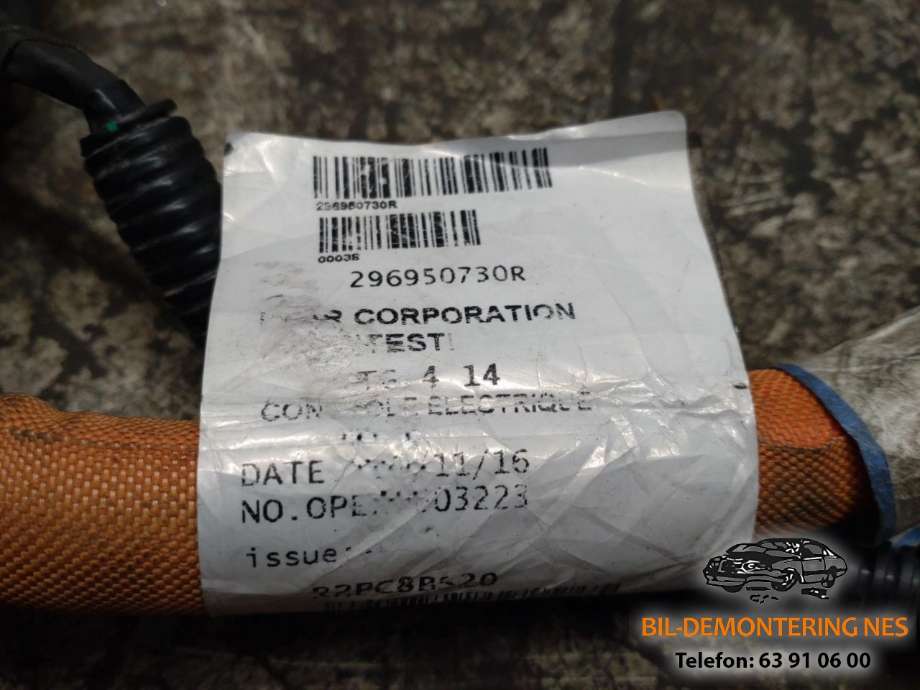 Batterilader inntak/luke til Renault Zoe 2013-2019 (Fase 1)  (296950730R|)