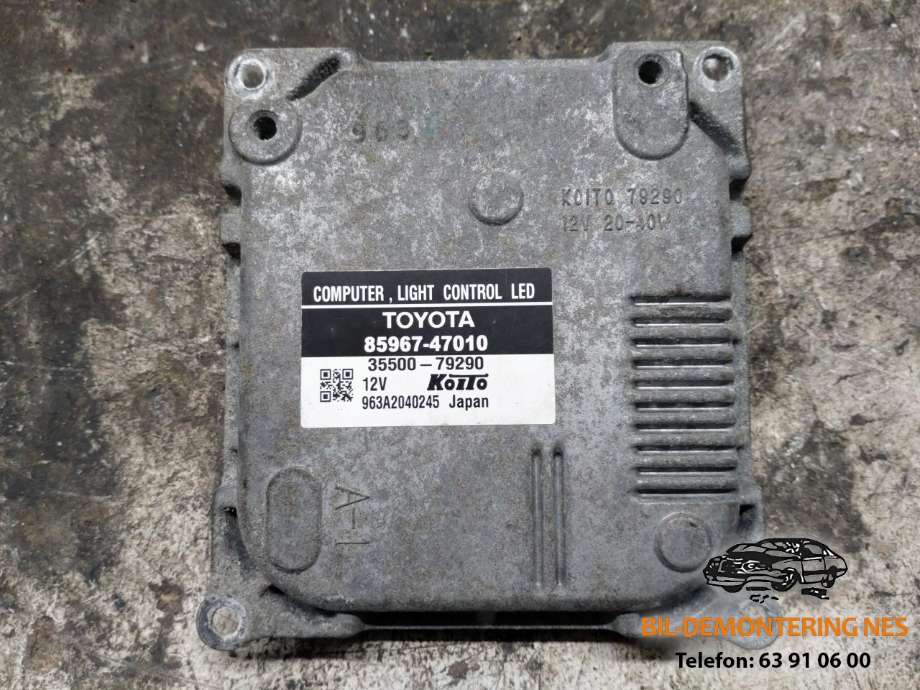 Styreenhet LED til Toyota Prius, 2009-2016 (Type III) (COMBI) (COMBI) (85967-47010)