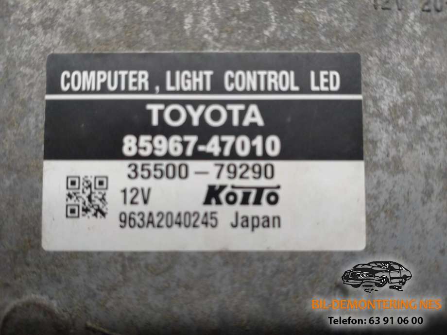Styreenhet LED til Toyota Prius 2009-2016 (Type III) (COMBI) (COMBI) (85967-47010|35500-79290|8110747290)