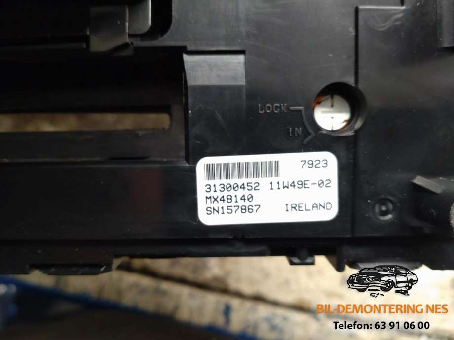 Bilstereo betjeningspanel til Volvo XC90 2002-2006 (Type I, Fase 1) (31300452|)