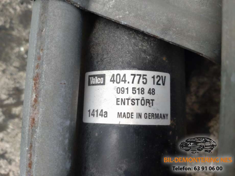 Viskermotor frontrute komplett m/overføring til Volvo V70 2000-2004 (Type II, Fase 1) (09151848|)