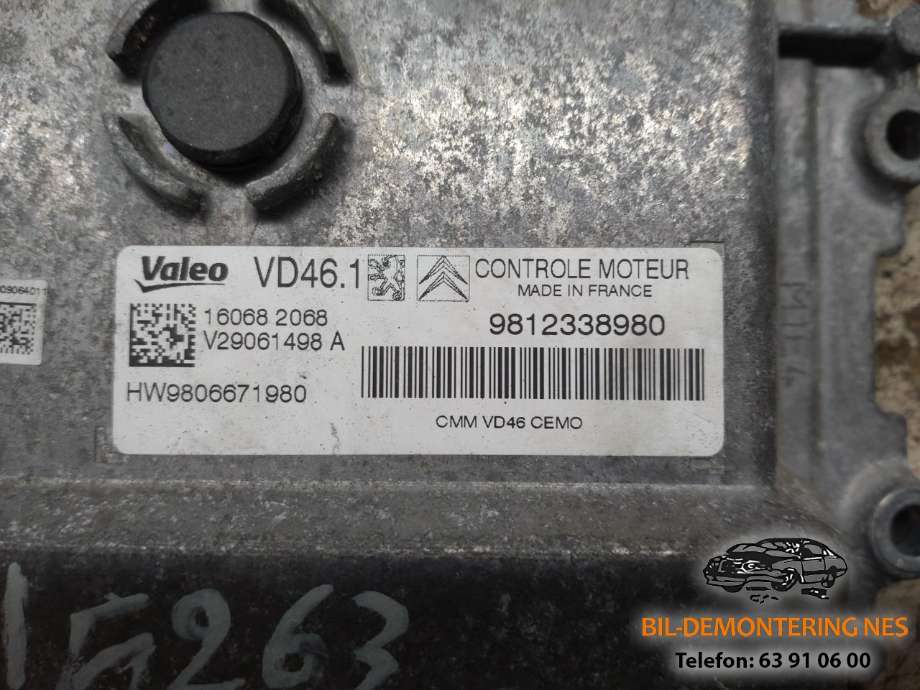 Styreenhet motor til Peugeot 308 2013-2021 (Type II)  (VALEO|9812338980|)