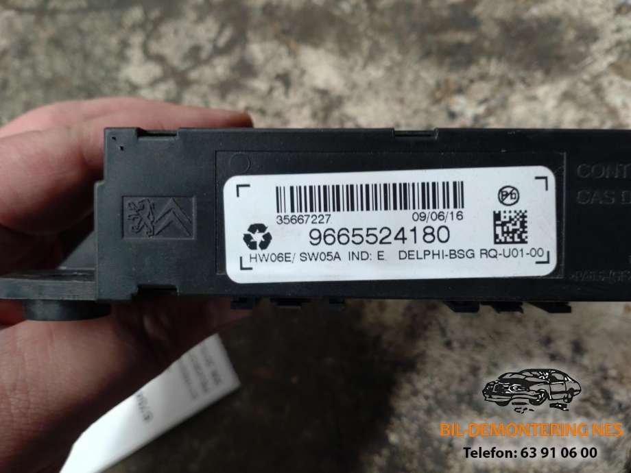 Styreenhet hengerfeste til Peugeot 308 2013-2021 (Type II)  (9665524180|)