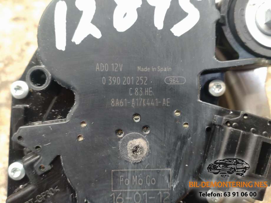 Viskermotor bakrute til Ford Fiesta 2013-2017 (Type VI, Fase 2)  (0390201252|8A61-A17K441-AE|)