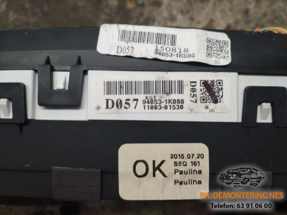 Instrumentpanel til Hyundai Ix20 2010-2017  (94053-1K080|)