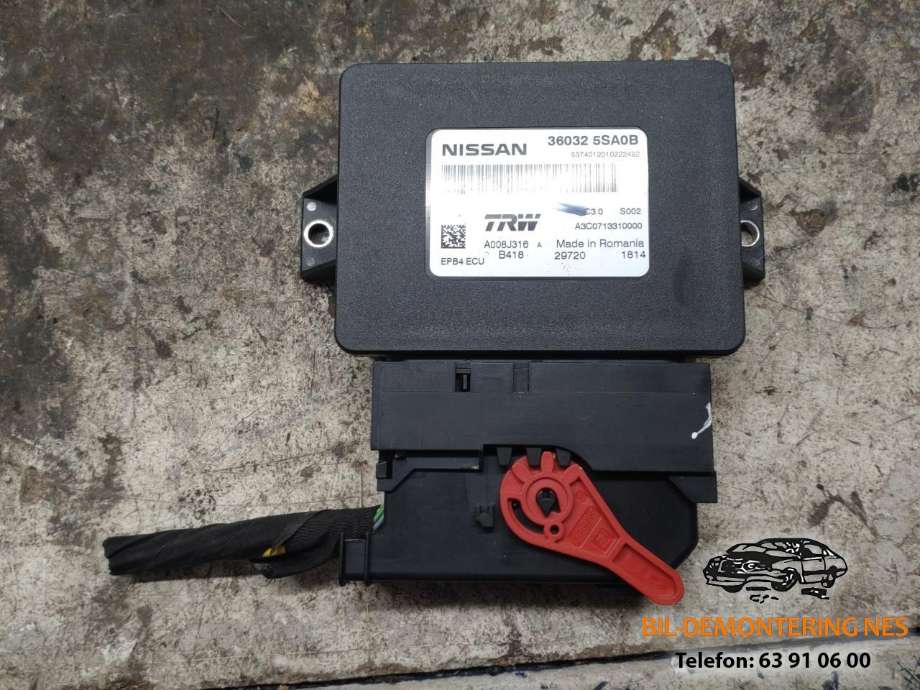 Styreenhet elektrisk parkbrems (EPB - Electric Parking Brake) til Nissan Leaf, 2018-->> (Type II)  (360325SA0B)