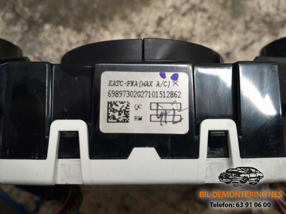 Varmeapparat betjening til Ford Fiesta 2013-2017 (Type VI, Fase 2)  (8A6T-18C612|8A69-18C612|)