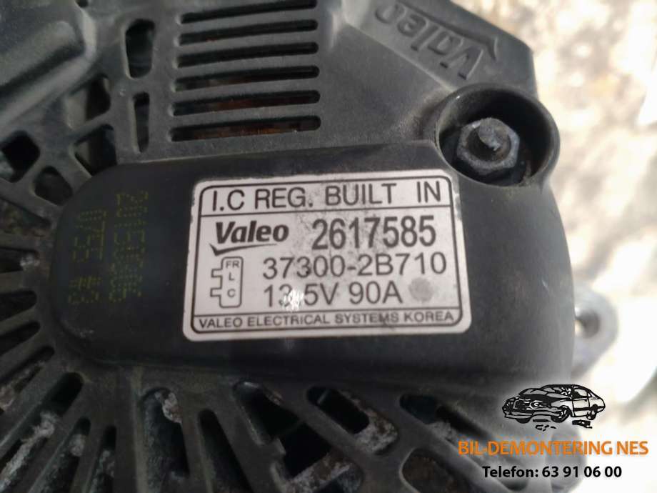 Dynamo til Hyundai Ix20 2010-2017  (VALEO|2617585|37300-2B710|)