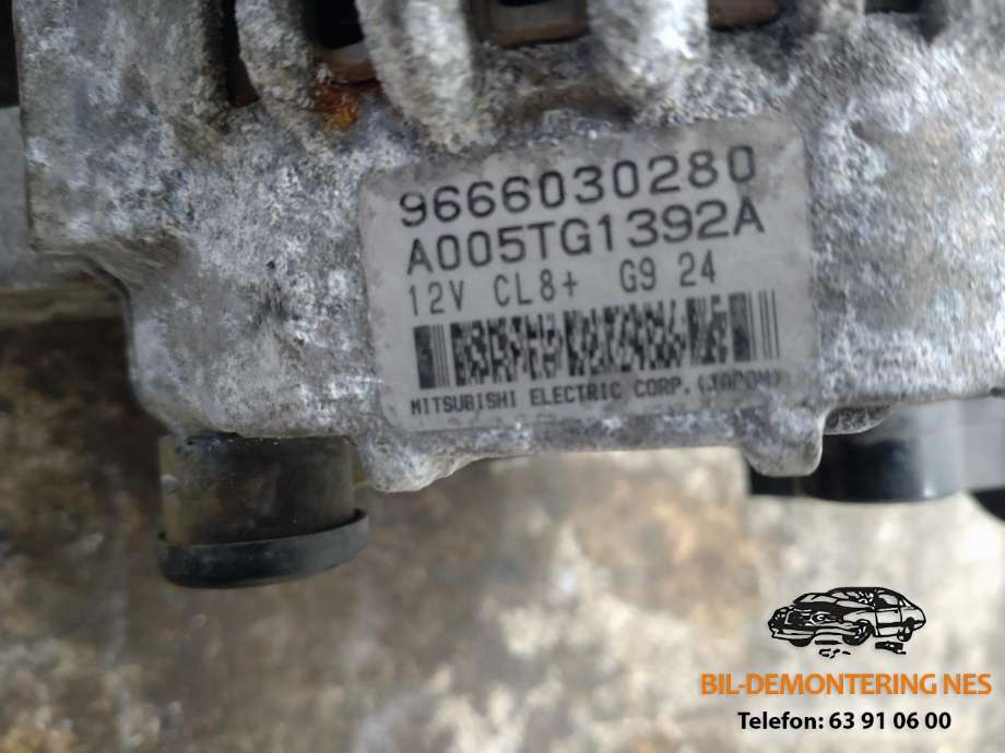 Dynamo til Peugeot 207 2006-2012  (9666030280|A005TG1392A|)