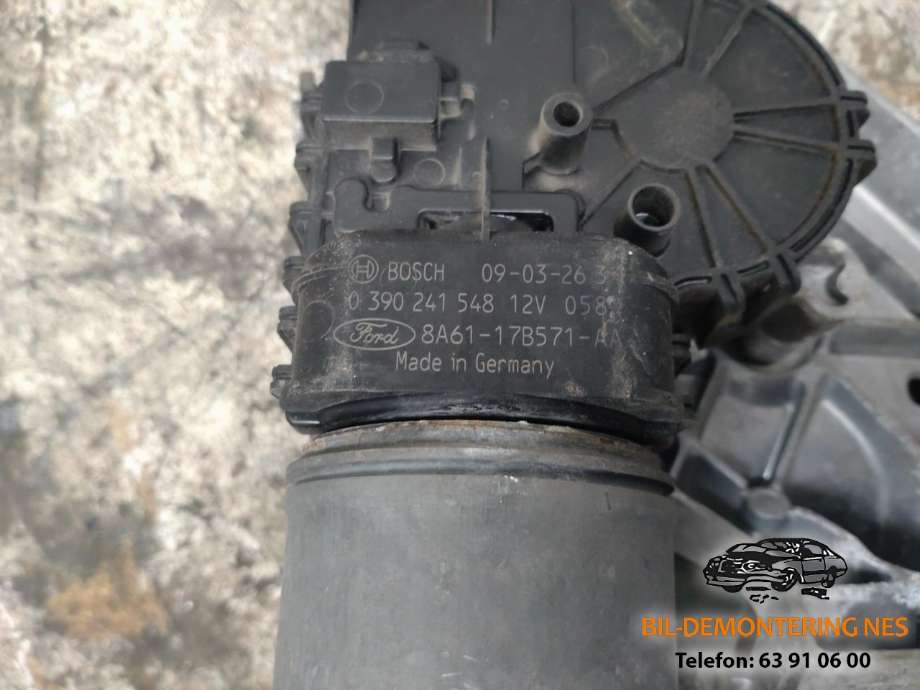 Viskermotor frontrute komplett m/overføring til Ford Fiesta 2008-2012 (Type VI, Fase 1)  (BOSCH|0390241548|3397021254|)
