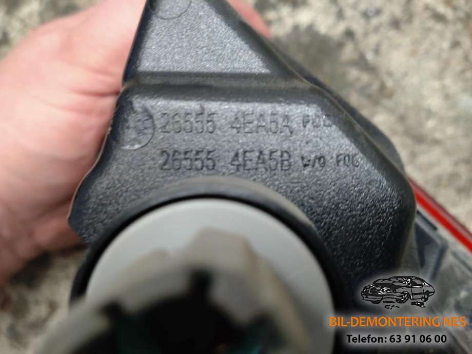 Baklykt venstre indre til Nissan Qashqai 2014-2021 (Type II)  