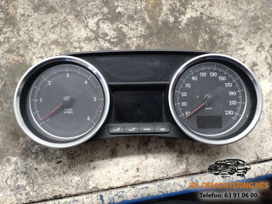 Instrumentpanel til Peugeot 508, 2011-2014 (Type I, Fase 1)  