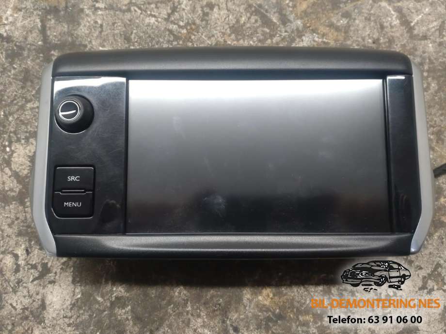 Multimedia display (MCU - Media Controller Unit) til Peugeot 2008, 2013-2019 (Type I)  