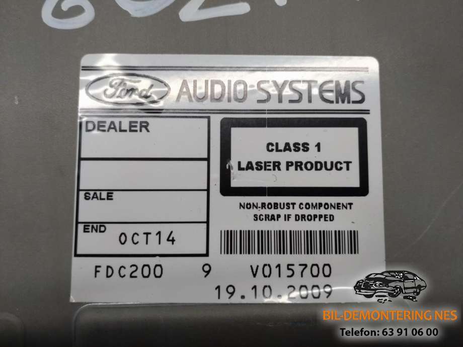 Bilstereo til Ford Mondeo 2007-2010 (Type IV, Fase 1)  (8S7T-18C815-AC|)