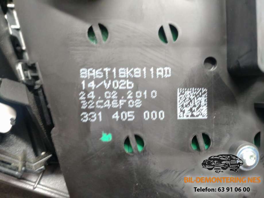 Bilstereo betjeningspanel til Ford Fiesta 2008-2012 (Type VI, Fase 1)  (8A6T18K811AD|)