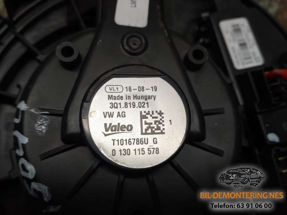 Varmeapparat motor til VW Passat 2015-2019 (Fase 1) (B8) (B8) (3Q1819021|0130115578|)