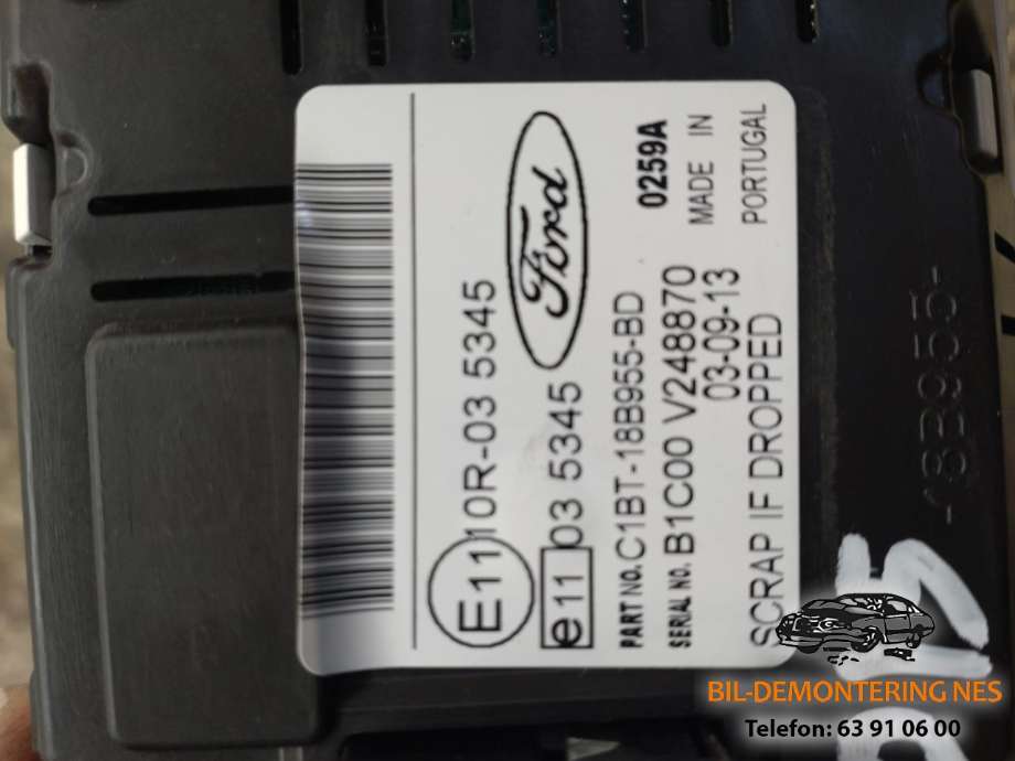 Multimedia display (MCU - Media Controller Unit) til Ford B-Max 2012-2017  (C1BT-18B955-BD|)