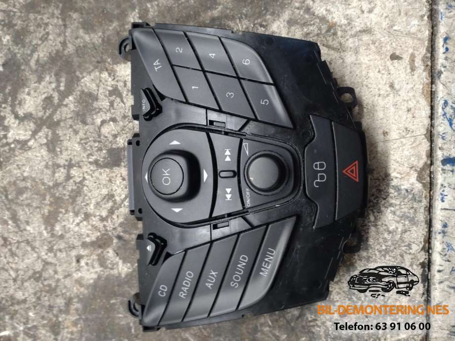 Bilstereo betjeningspanel til Ford Fiesta, 2008-2012 (Type VI, Fase 1)  