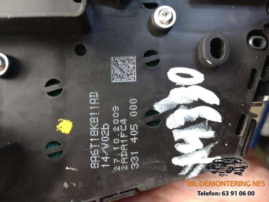 Bilstereo betjeningspanel til Ford Fiesta 2008-2012 (Type VI, Fase 1)  