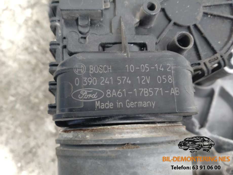 Viskermotor frontrute komplett m/overføring til Ford Fiesta 2008-2012 (Type VI, Fase 1)  (0390241574|)