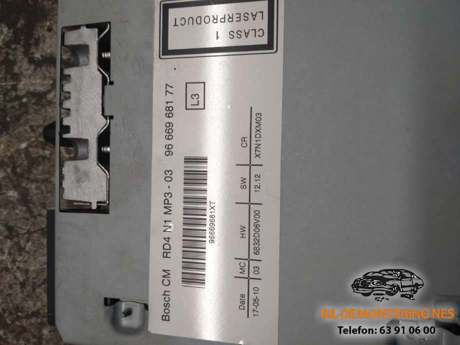 Bilstereo til Citroën Berlingo 2008-2015 (Type II, Fase 1)  
