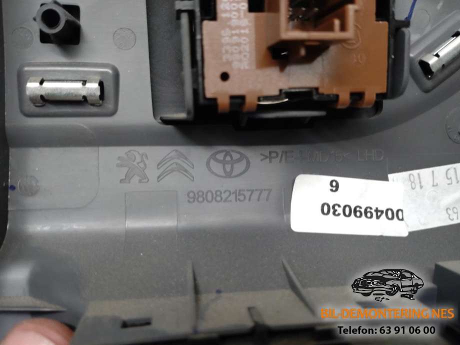 Varmeapparat betjening til Toyota Proace 2016-->> (Type II)  (98075413ZD|)