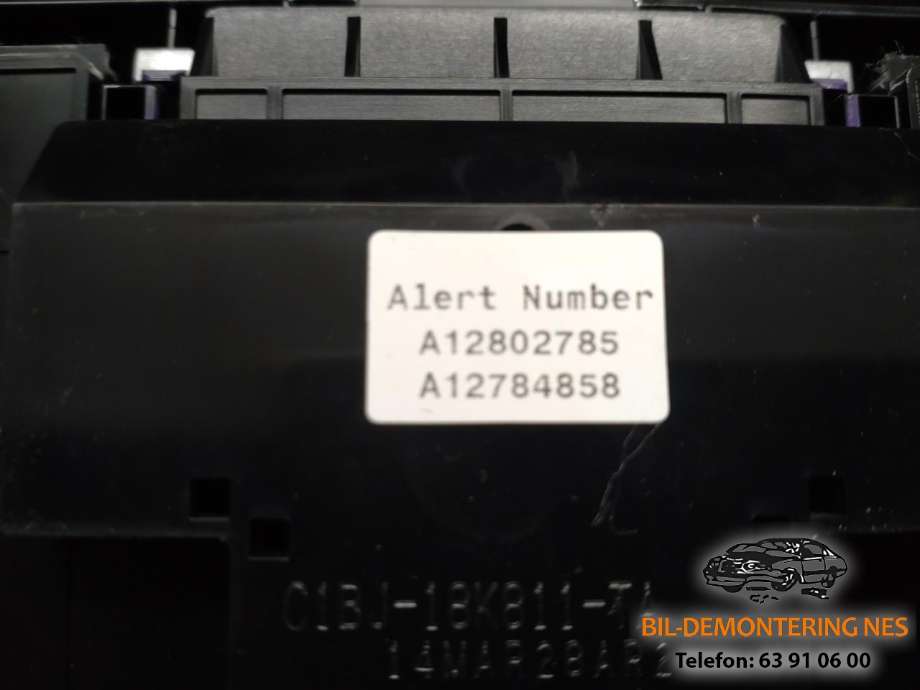 Bilstereo betjeningspanel til Ford Fiesta 2013-2017 (Type VI, Fase 2)  