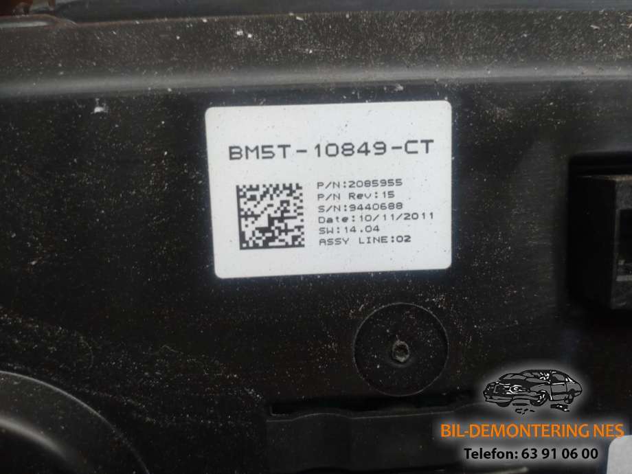 Instrumentpanel til Ford Focus 2011-2014 (Type III, Fase 1)  