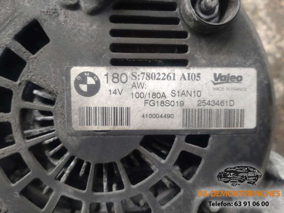 Dynamo diesel til BMW X1 2009-2015 (E84) (E84) (7802261|FG18S019|2543461D)