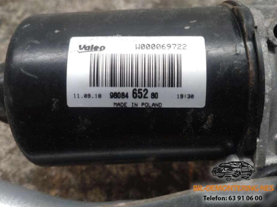 Viskermotor frontrute komplett m/overføring til Toyota Proace 2016-->> (Type II)  (9608465280|)