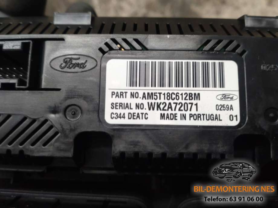 Varmeapparat betjening til Ford C-Max 2010-2015 (Type II, Fase 1)  