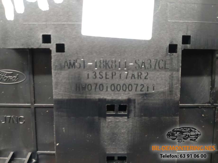 Bilstereo betjeningspanel til Ford C-Max 2010-2015 (Type II, Fase 1)  