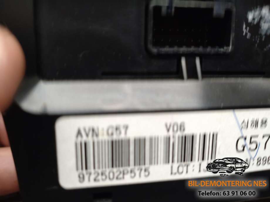 Varmeapparat betjening til Kia Sorento 2011-2015 Type II  (972502P575|)
