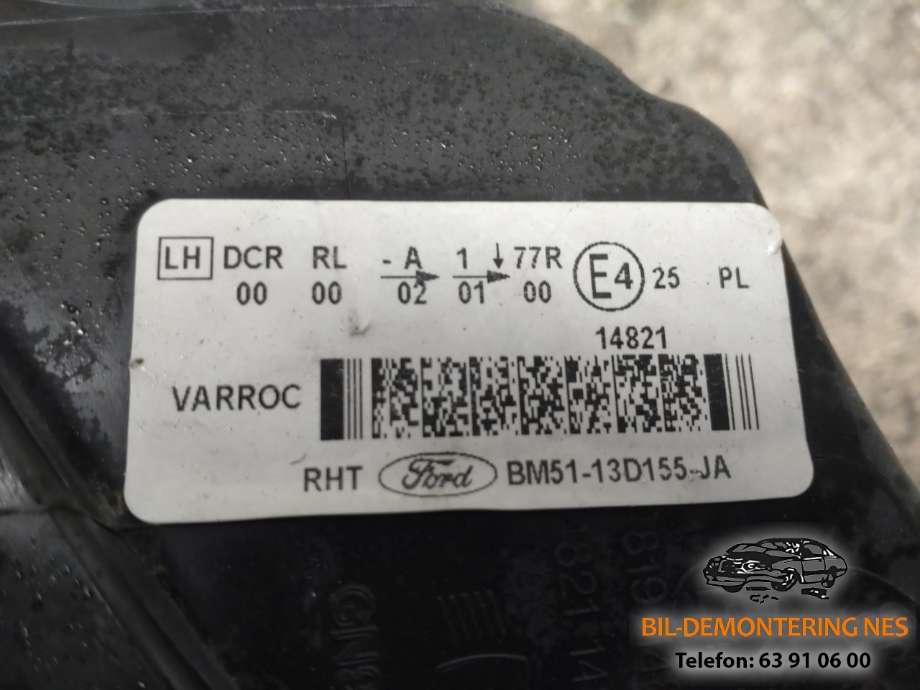 Frontlykt venstre xenon til Ford Focus 2014-2018 (Type III, Fase 2)  (BM51-13D155-JA|)